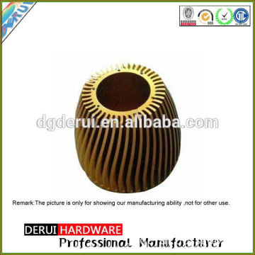 led aluminum radiator sunflower heat sink with black anodized